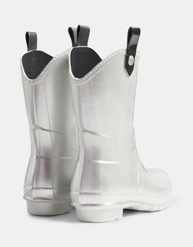 Hunter - Women’s Original Metallic Cowboy Boot in Silver