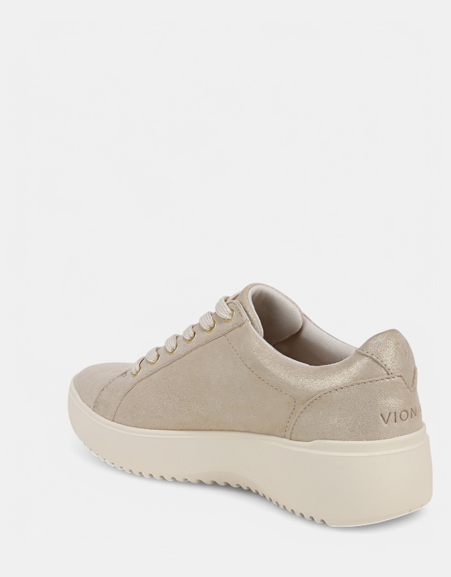 Vionic - Kearny Lace-Up Casual Sneaker - Soft Gold