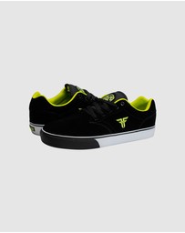 Fallen Footwear - Fallen Footwear Impact Foam The Goat Suede Men Shoes Black/Lime