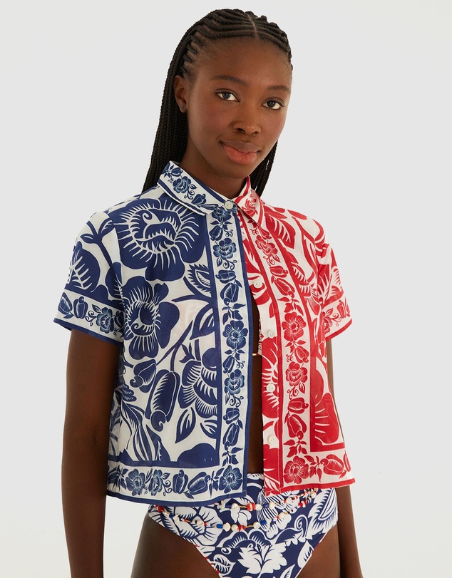 Farm Rio - Cashew And Birds Shirt