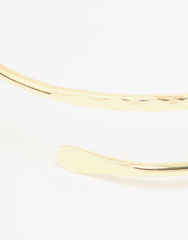 Lovisa - Gold Plated Textured Wrap Arm Cuff