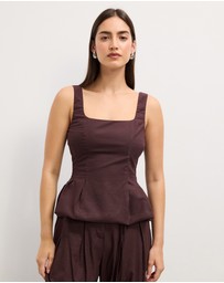 The Fated - Camille Square Neck Top