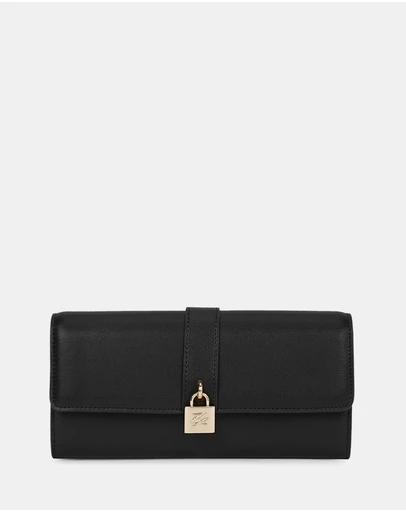 Karl Lagerfeld - K/Autograph Padlock Large Flap Wallet