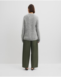 Country Road - Fluffy Crew Neck Knit