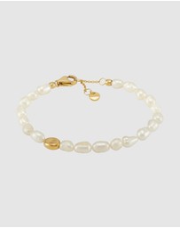 Skagen - Agnethe Pearl Gold Tone Bracelet