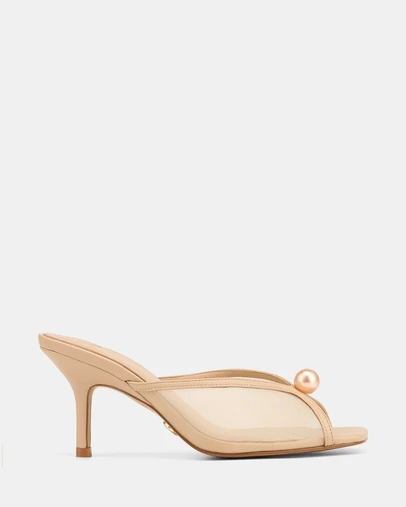 Wittner - Irina Mid Sandals Bisque Mesh/ Leather
