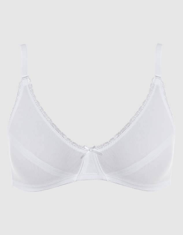 Royce Lingerie - My First Bra Pure Cotton & Lace Bra 2 Pack