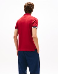 Tommy Hilfiger - Slim Fit Interlock Knit Tipped Polo Shirt