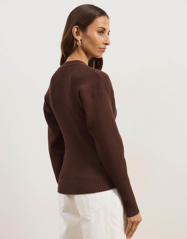 Atmos&Here - Nyla Button Front Knit Cardigan