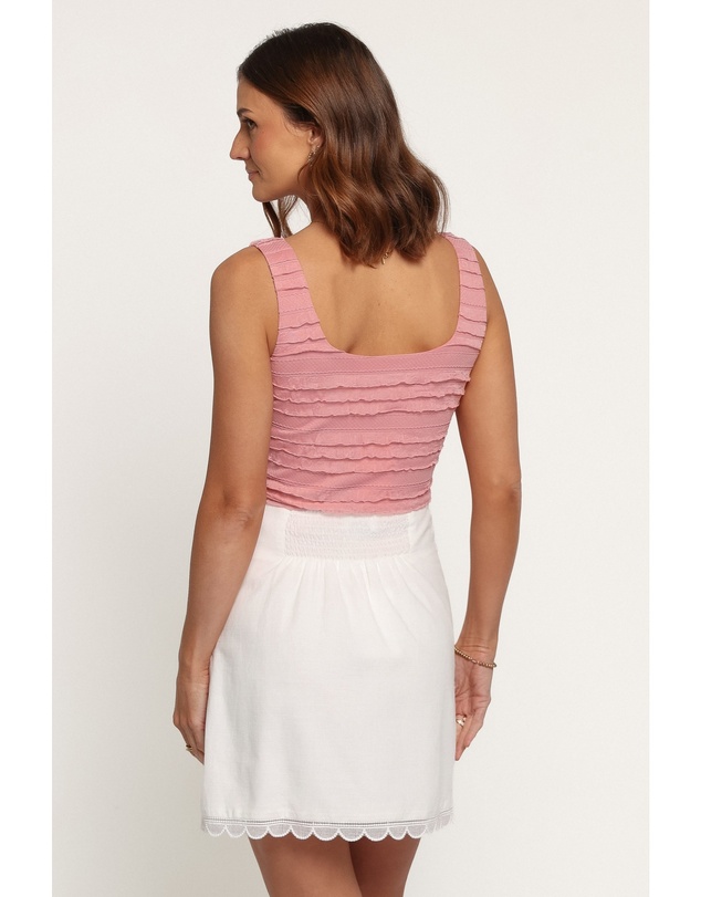 Petal & Pup - Beckett Wrap Mini Skirt - White