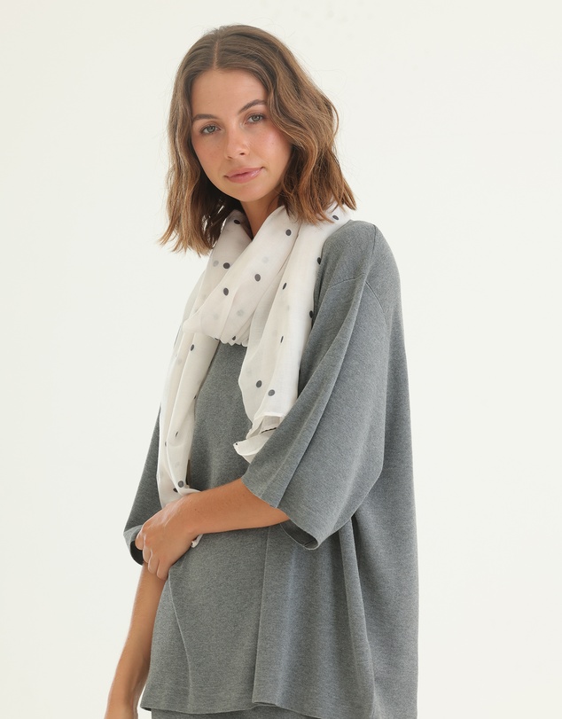 Morgan & Taylor - June Light-Weight Scarf in Cream
