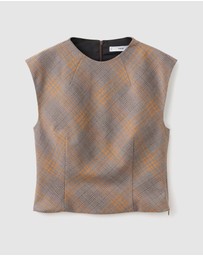 M.N.G - Fitted Checked Top