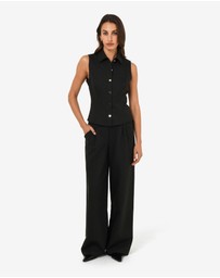 Forcast - Dolly Collared Vest