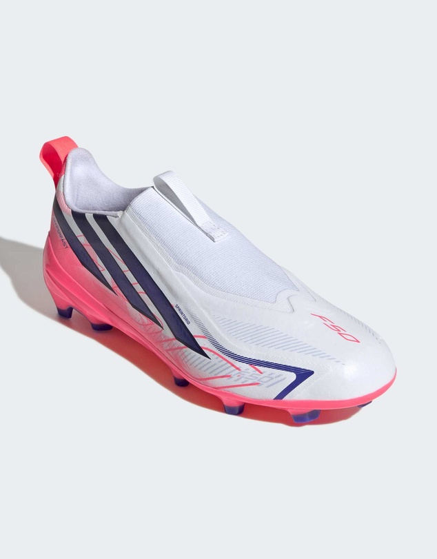 adidas Performance - F50 Hyperfast League Laceless Firm Ground Foot Football Ball Boots Kids