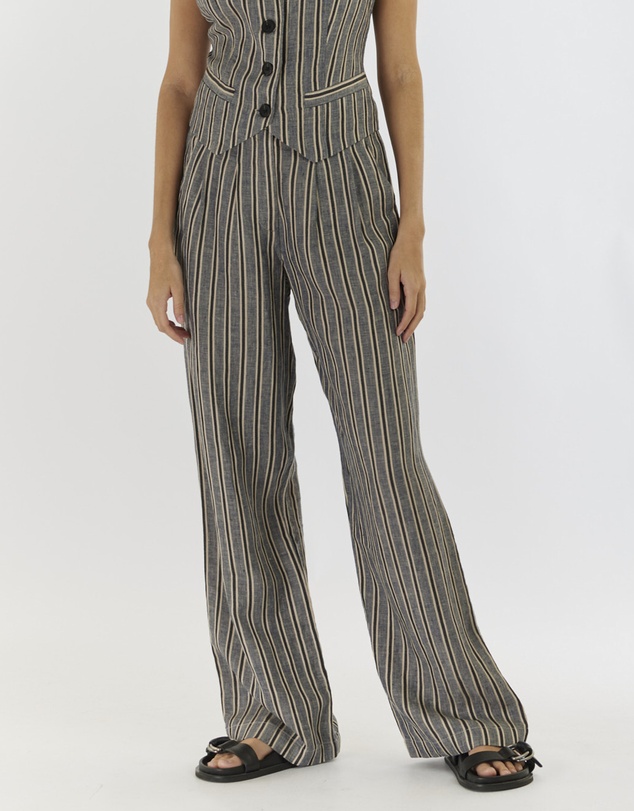 Amelius - Set Sail Linen Stripe Pant