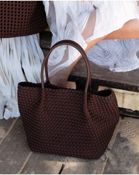 Chuchka - Woven Neoprene Winona Tote Choc