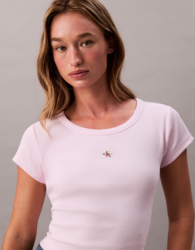 Calvin Klein Jeans - Woven Monogram Logo Slim T-Shirt