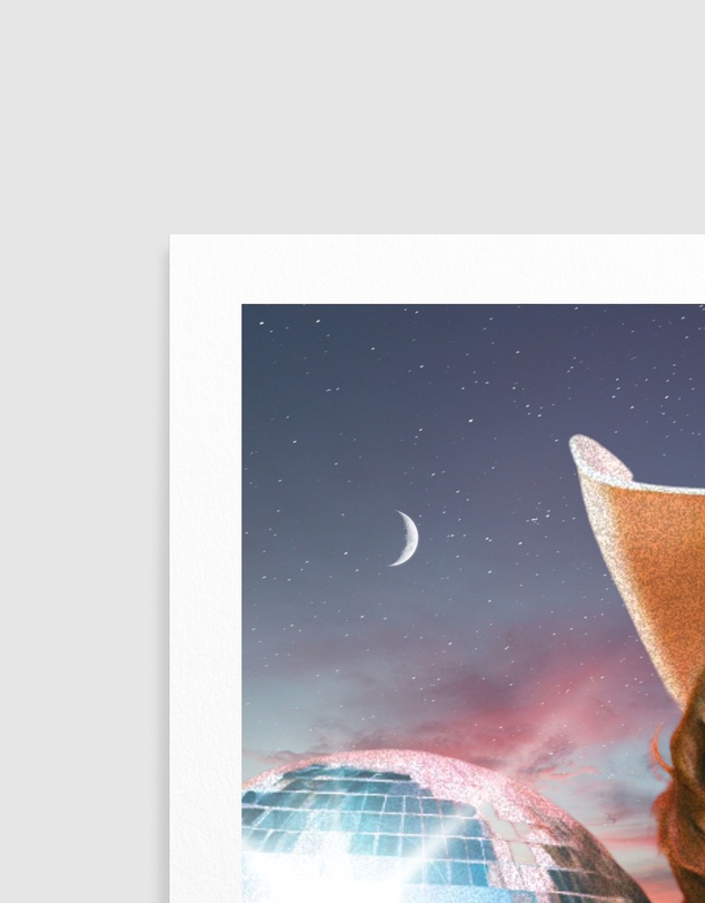 Olive et Oriel - Cosmic Cowgirl by Athene Fritsch Art Print