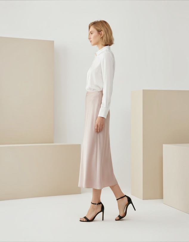Mossée - Ivy Silk Midi Skirt