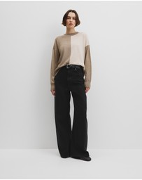 Country Road - Colour Block Merino Knit