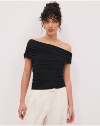 Calli - Aurelia Off Shoulder Mesh Top