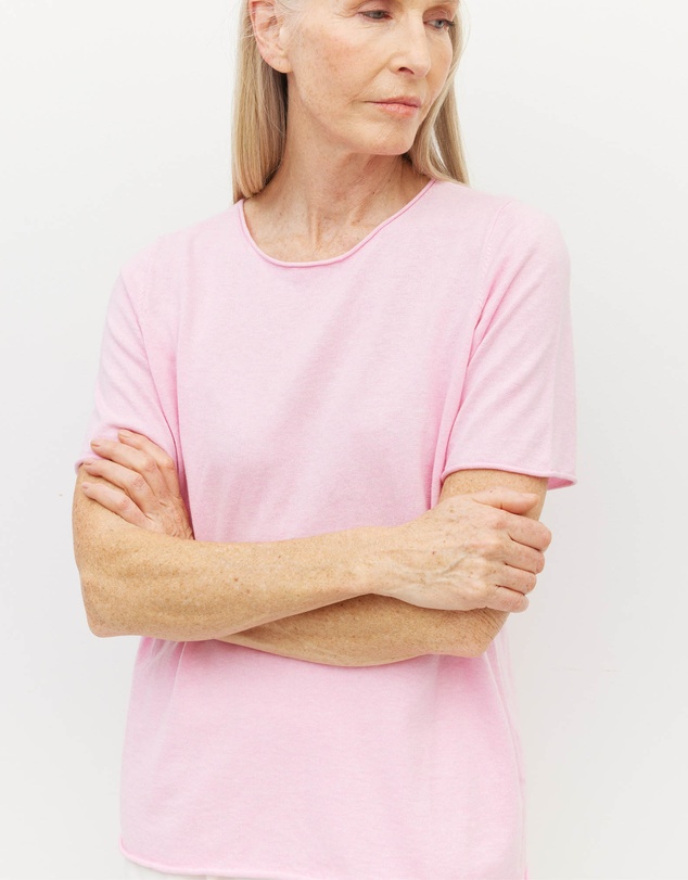 JH Lounge - JHL Crew T (Fine Cotton Cashmere) Candy Marle