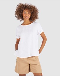 CAMIXA - Teena Linen T-shirt Top