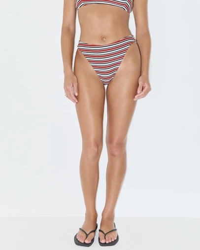 Zulu & Zephyr - Bold Stripe Towelling High Cut Brief