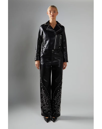 Glamorous - PU Studded Jacket