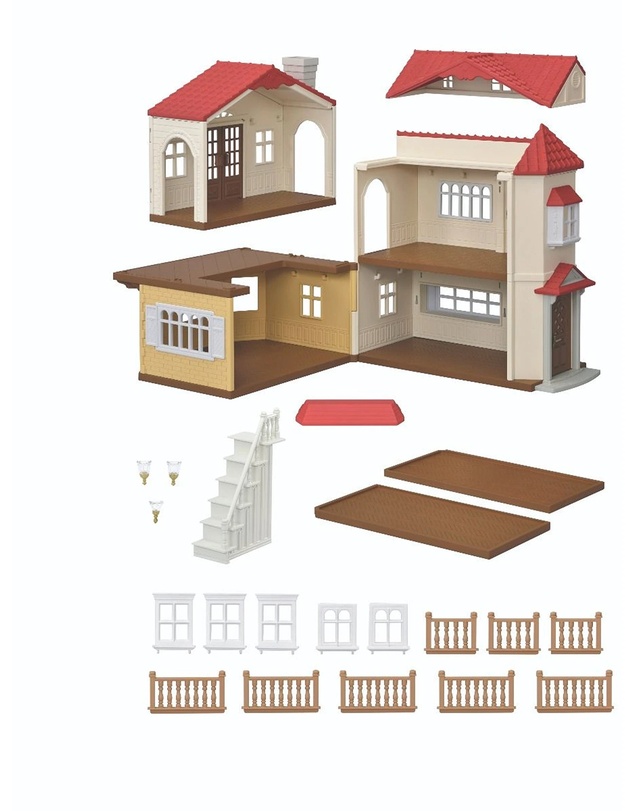 Sylvanian Families - Red Roof Country Home with Attic