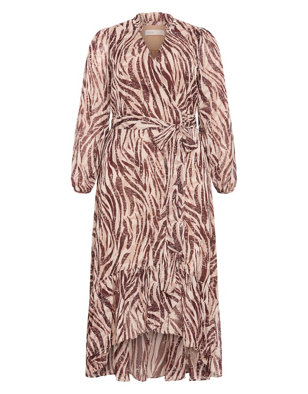 City Chic - Instinct Print Maxi Dress