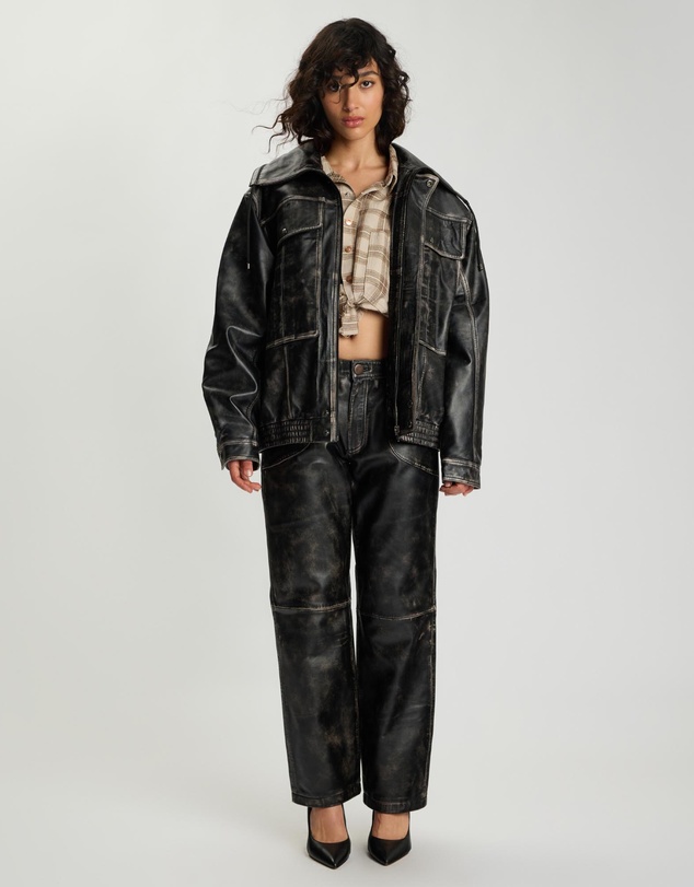 ONE TEASPOON - Atlas Leather Utility Jacket