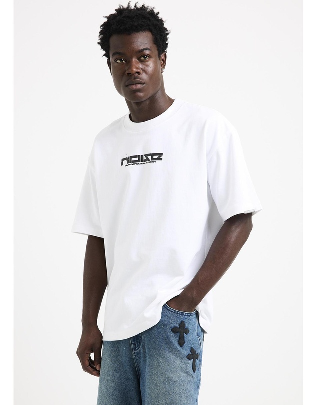 Black Noise White Rain - Motion Script T-Shirt