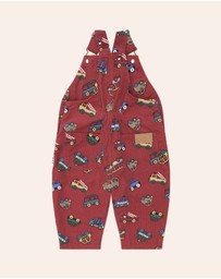 Huxbaby - Vroom Vroom Cord Overalls - Babies-Kids