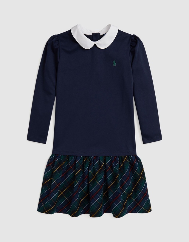 Polo Ralph Lauren - Plaid-Skirt Ponte Dress - ICONIC EXCLUSIVE - Teens