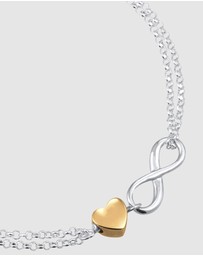 Elli Jewelry - Bracelet Heart Valentine 925 Sterling Silver