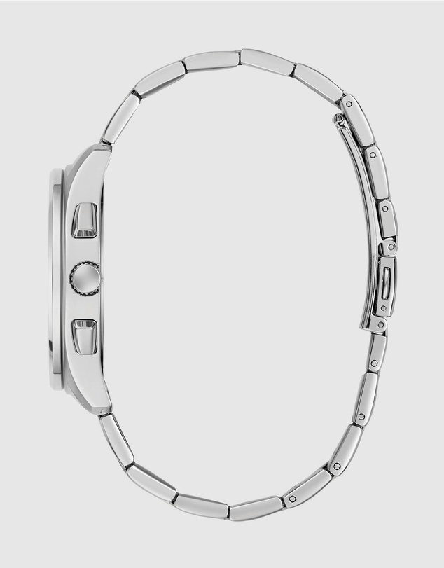 GUESS - GUESS Men's Silver-Tone Multifunction Watch