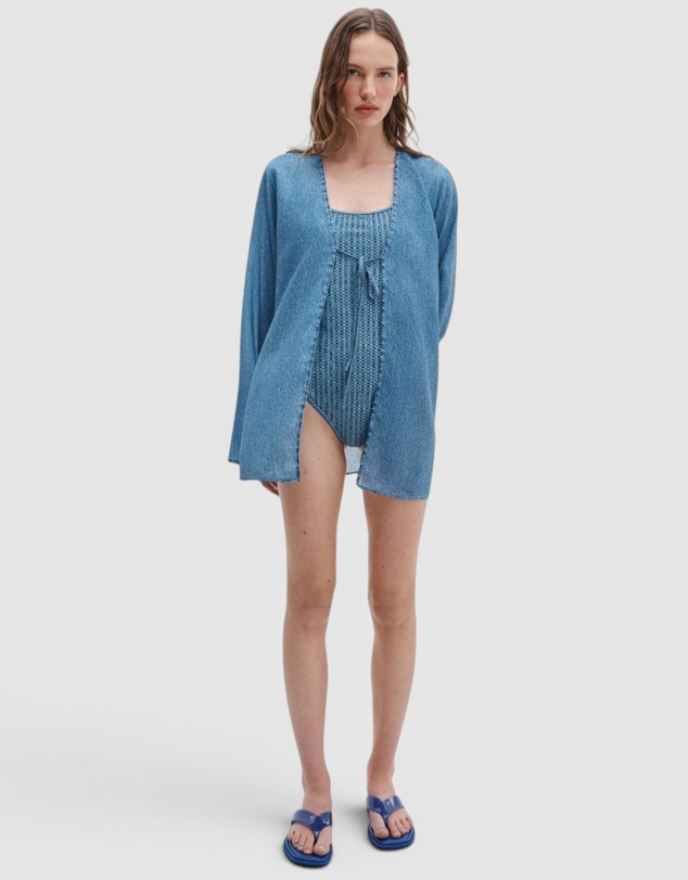 rag & bone - rb Miramar Crinkle Cover Up Top