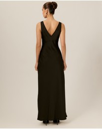 Tussah - Elise Lace Bodice Satin Maxi Dress