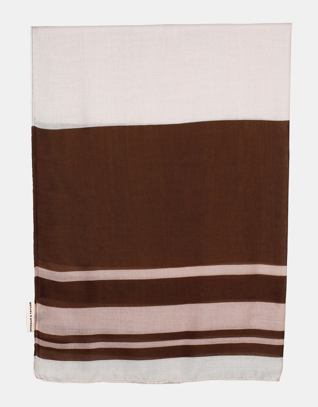 Morgan & Taylor - Eleanor Light-Weight Scarf in Brown