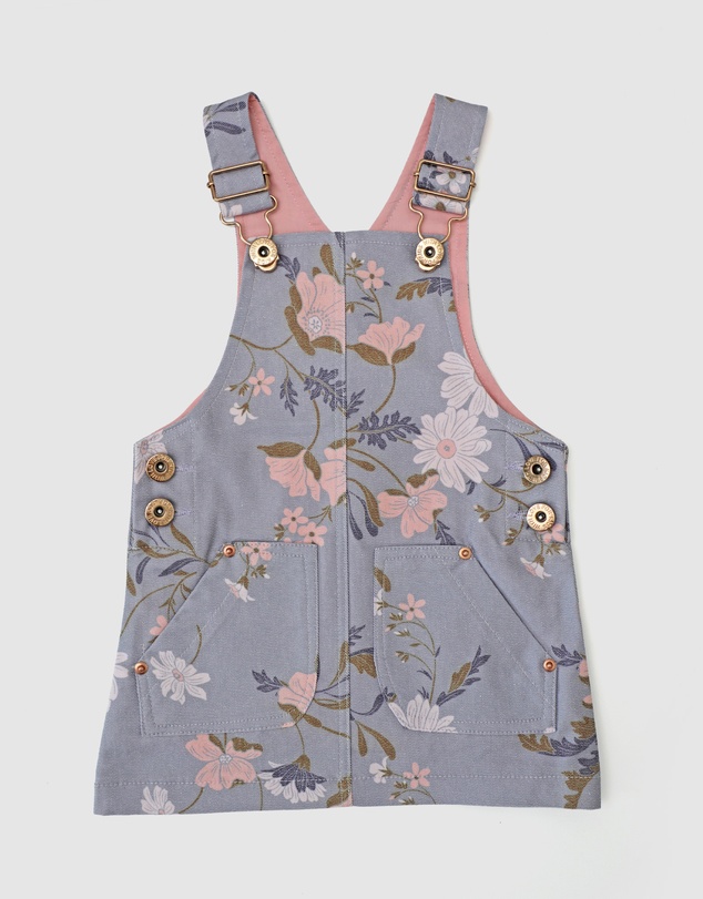 WITH LOVE FOR KIDS - Hazel Denim Pinafore Dress - Babies - Kids