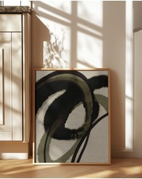 Olive et Oriel - Green Water Color No 2 by Treechild Art Print