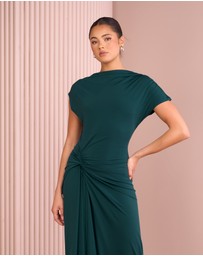 Azzurielle - Reynolds Boat Neck Maxi Dress