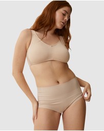 Naturana - Cotton & Modal Seamless High Waist Brief
