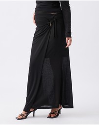 Ripe Maternity - Rhi Mock Wrap Skirt