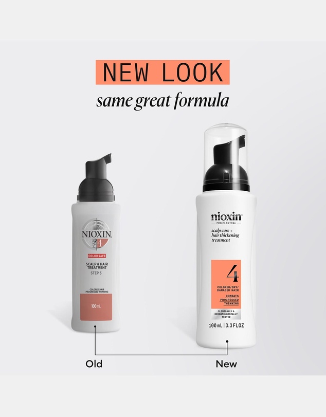 Nioxin - Nioxin System 4 Scalp + Hair Thickening Treatment- Serum For Damaged Hair With Progressed Thinning 100ml