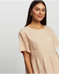 White By FTL - Zavi Linen Dress