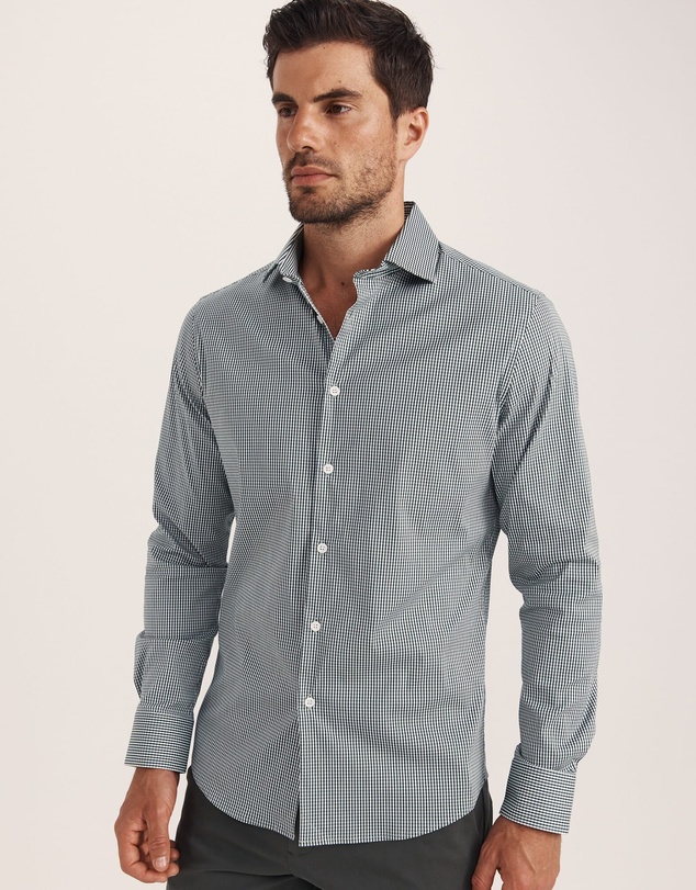 SABA - Lucian Long Sleeve Stretch Check Shirt