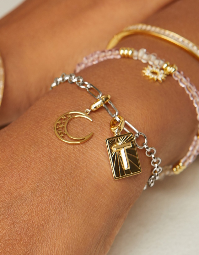 Wanderlust + Co - Mixed Chain Silver Bracelet