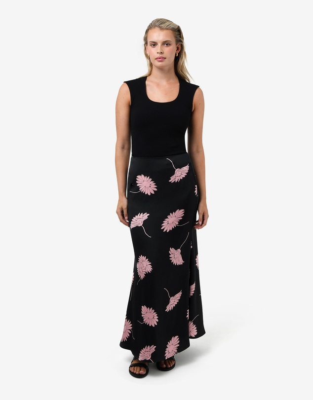 Forcast - Felicia Floral Satin Skirt